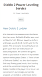 Mobile Screenshot of diablo2powerleveling.com